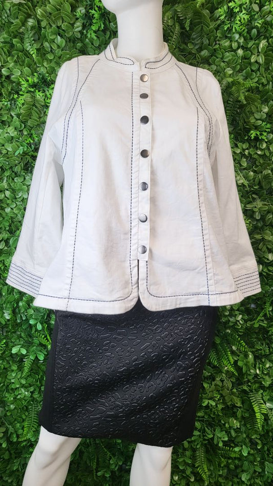 Virtuelle White Denim Jacket (22-24)