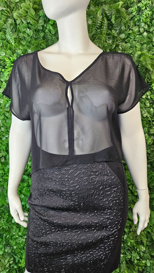 Obi Black Sheer Layering Top (18)