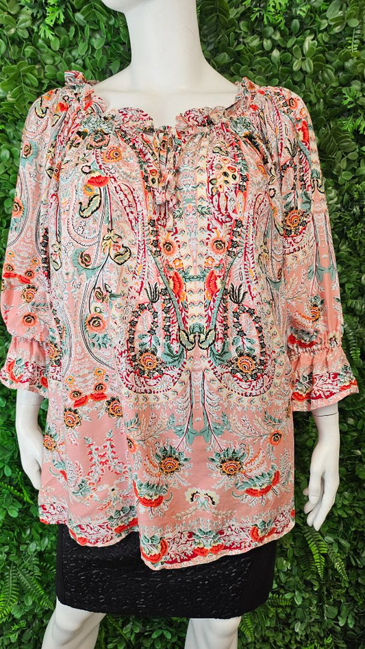Isla-Maree  Patterned Top (20-22)