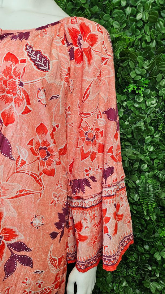 Avenue Orange Midi Dress (22-24)