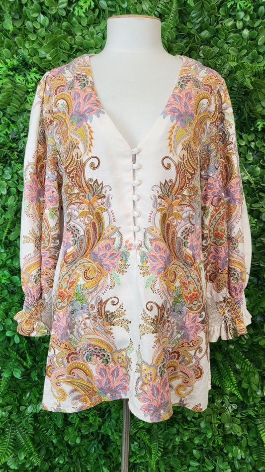 Blue Illusion Multi Boho Top (16)