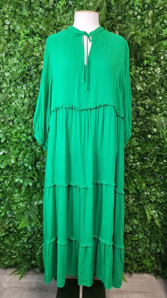 Eb & Ive Green Tiered Dress (16)