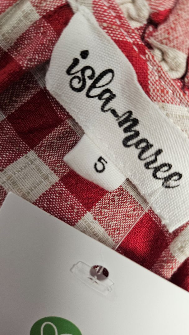 Isla-Maree Red/White Gingham Dress (26)