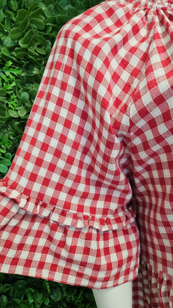 Isla-Maree Red/White Gingham Dress (26)