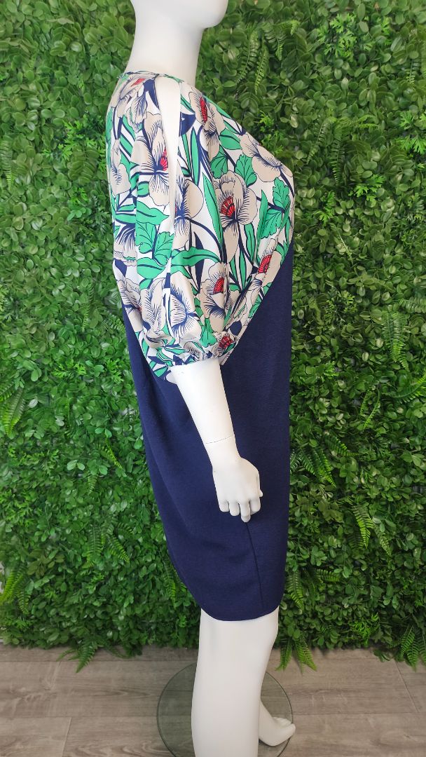 Stella Royal Blue Cut Out Shoulder Dress (16)