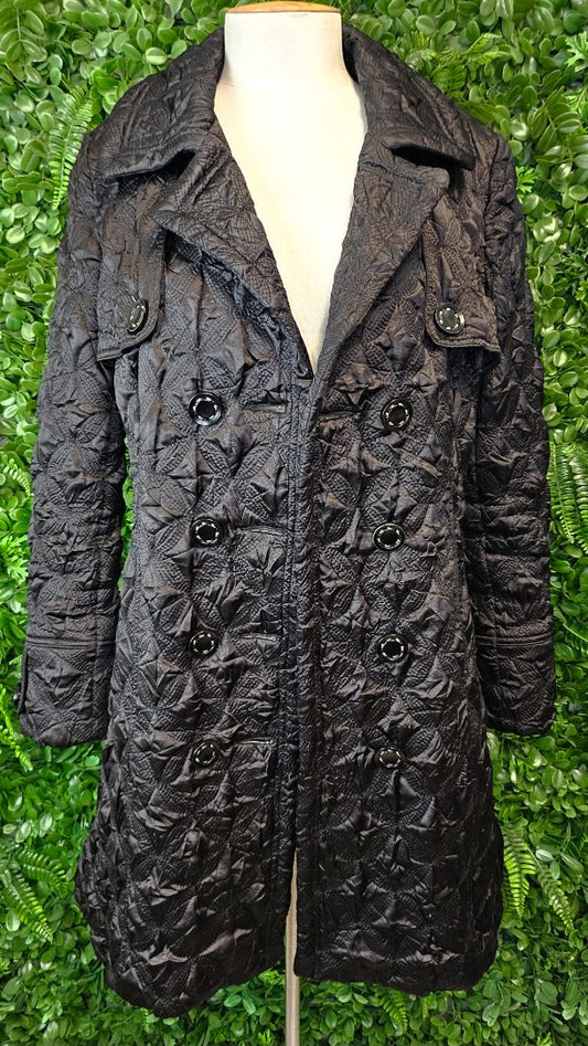 Jetblonde Black Textured Coat (12)