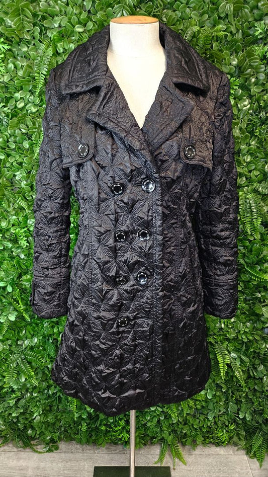 Jetblonde Black Textured Coat (12)