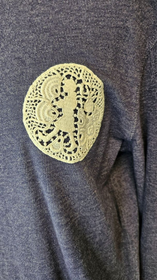 Karen Walker Blue Runway Logo Sweat (10)