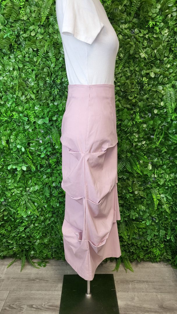 VSSP Pink Ruched Skirt (8)