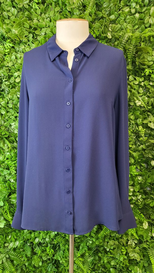 Cue Navy Georgette Shirt (12)