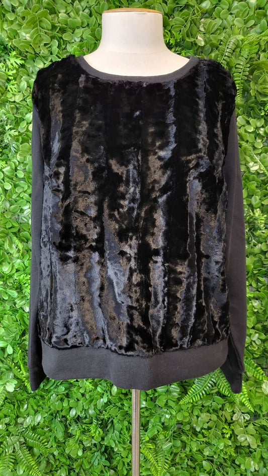 Country Road Black Velour Sweat (16)