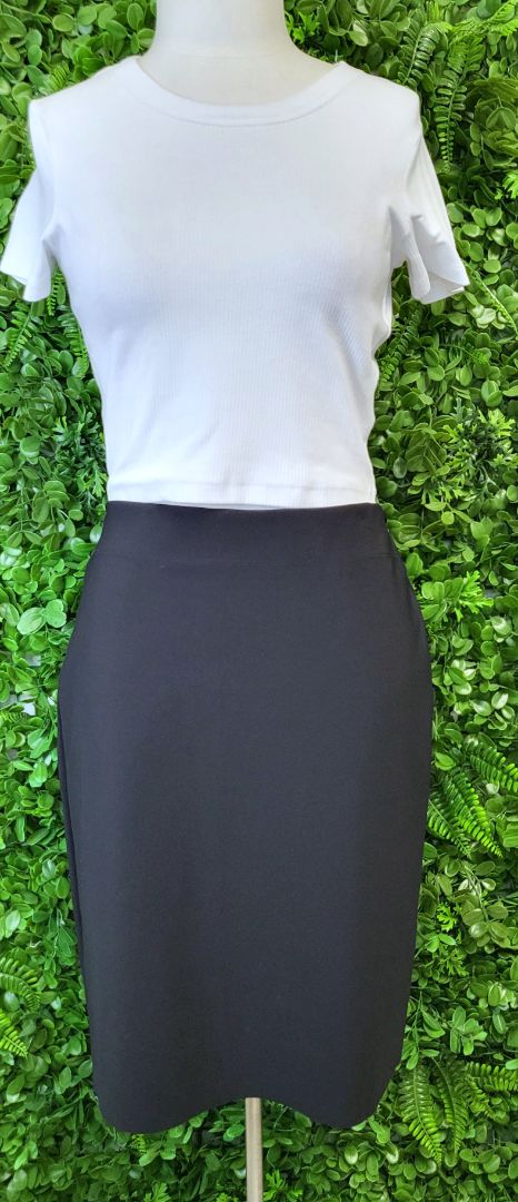 Paula Ryan Navy Pencil Skirt (12)