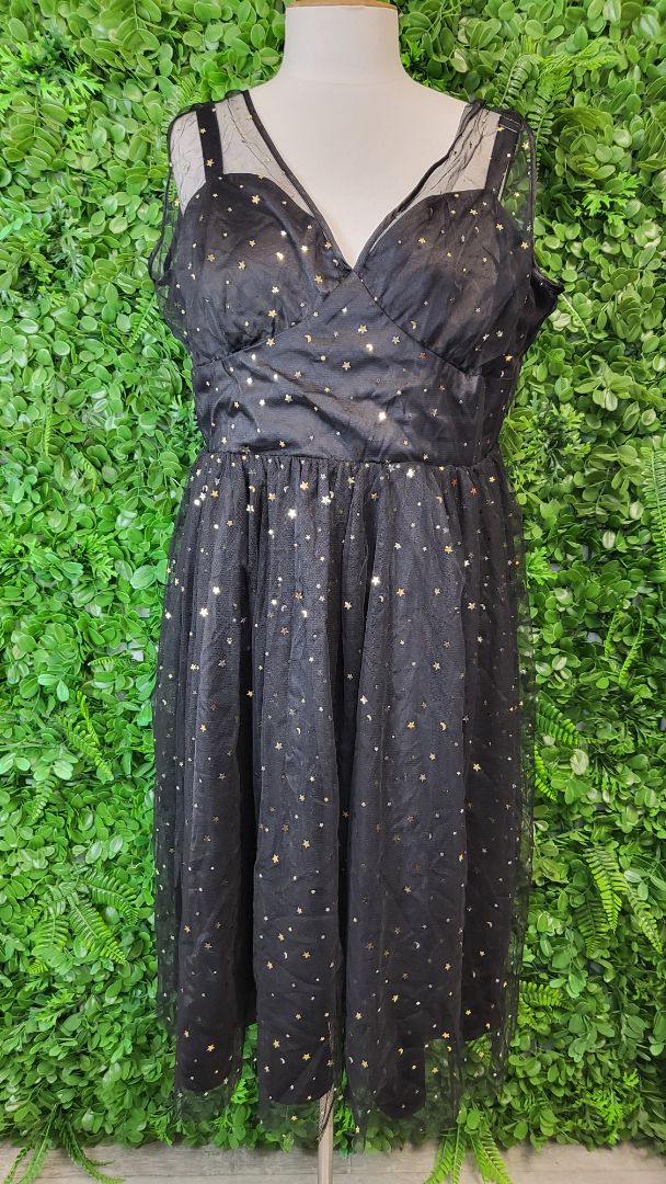 Hell Bunny Black Tulle Dress