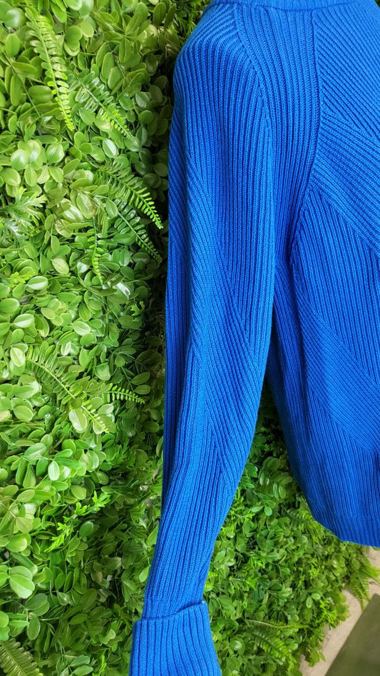 Kowtow Henri Cobalt Blue Henri Roll Neck Jumper (8-10)