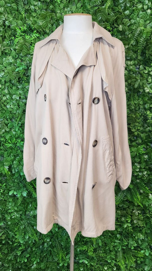 Atmosphere Beige Mini Trench Coat (8)