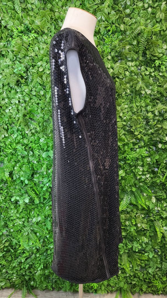 Paula Ryan Black Sequin Tunic Dress (16)