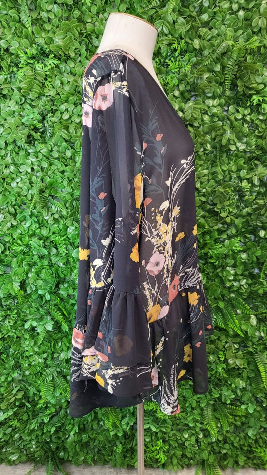 Sara Floral Frill Blouse (18)