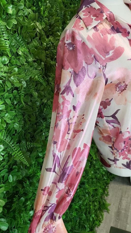 Zara Floral Shimmer Blouse BNWT (8)