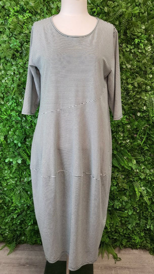 Tirelli Stripe Diagonal Seam Dress (14-16)