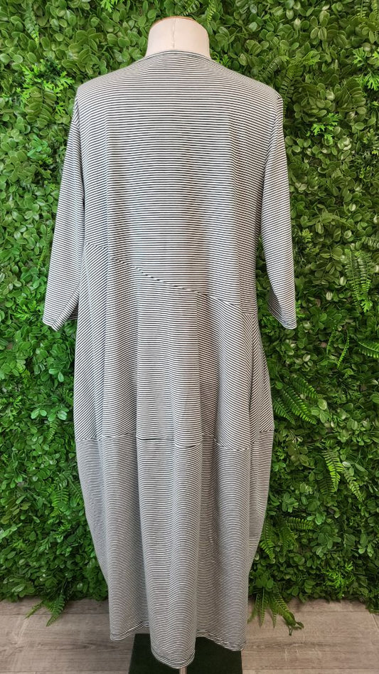 Tirelli Stripe Diagonal Seam Dress (14-16)