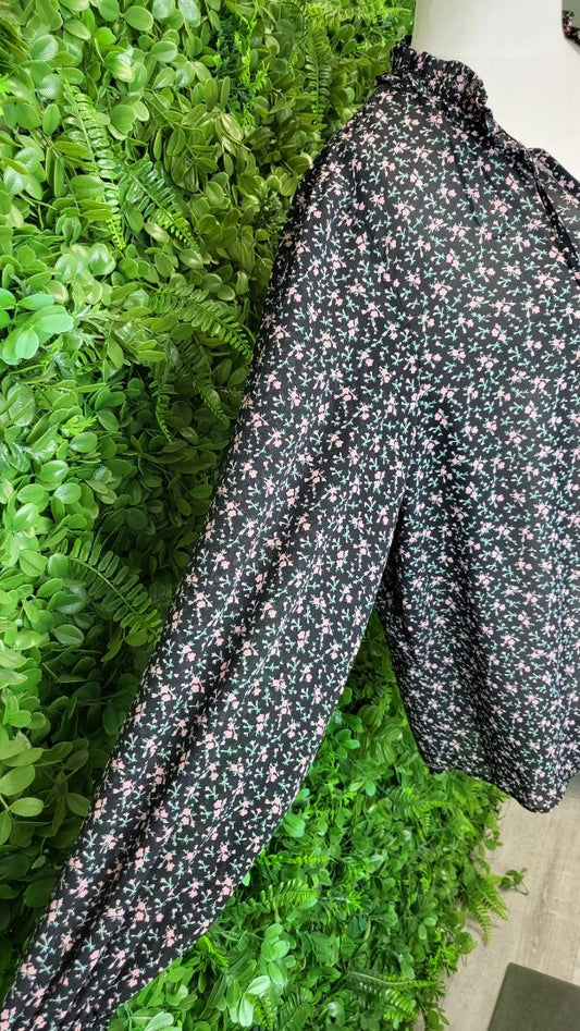 Seeking Lola Floral Long Sleeve Blouse (16-18)