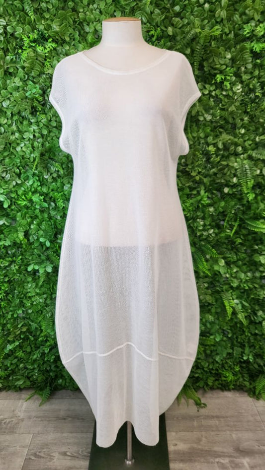 Repertoire White Mesh Layer Dress (14)
