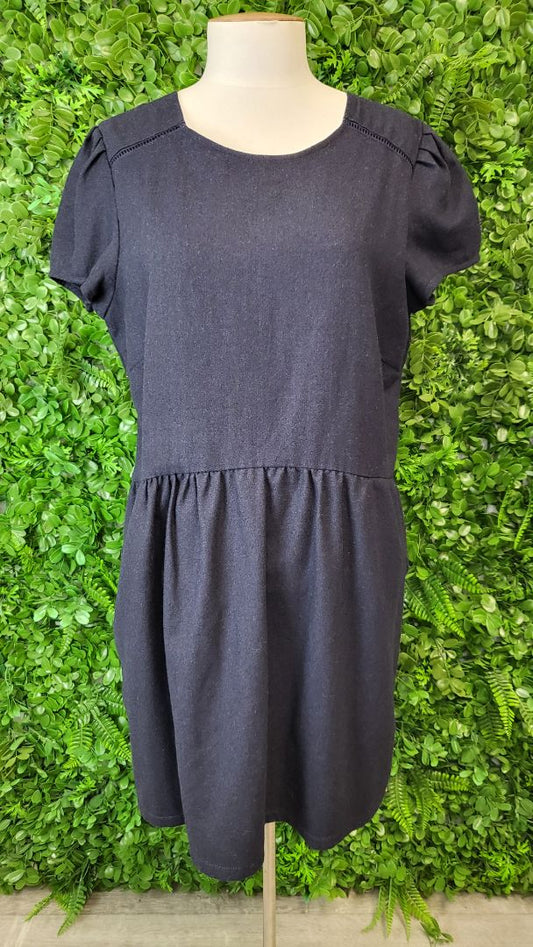 Element Navy Wool Blend Dress (14)