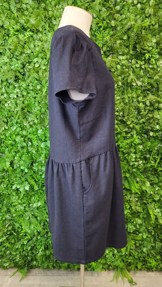 Element Navy Wool Blend Dress (14)