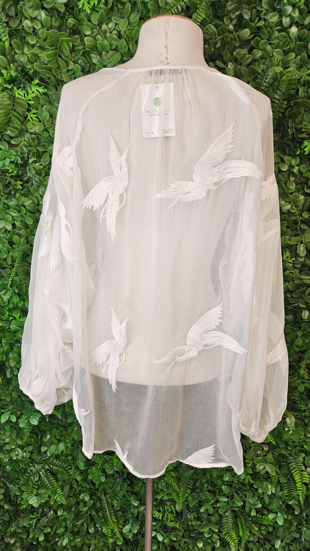 Fate + Becker White Crane Blouse (12)