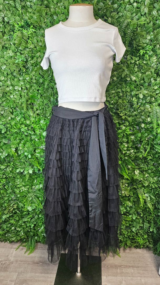 Unknown Black Tulle Skirt (12-14)