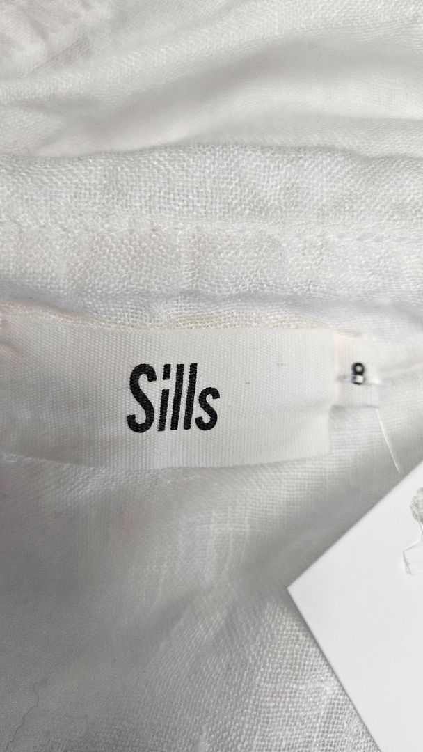 Sills White Linen Slip Dress (8-12)