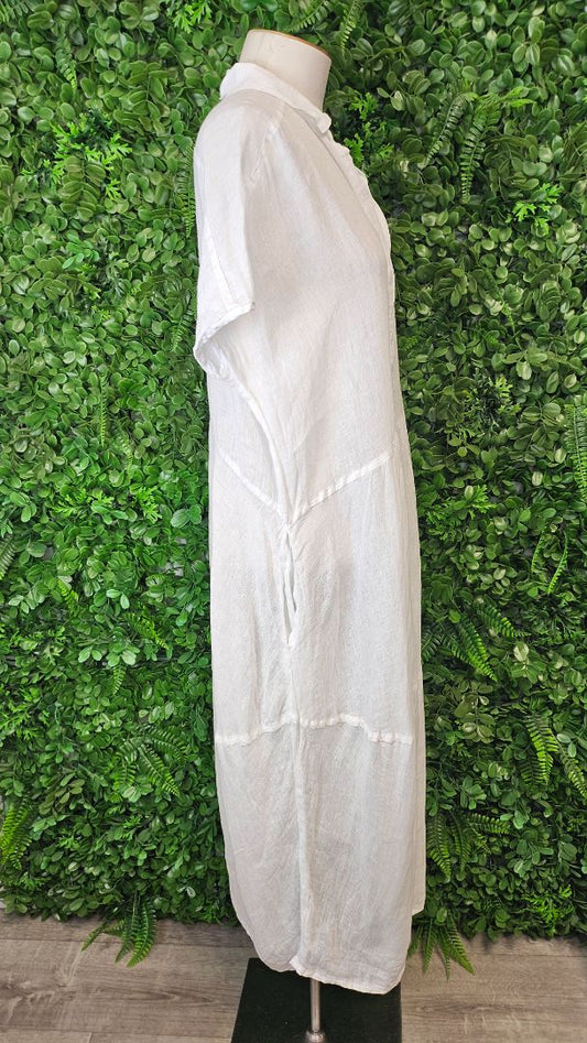 Sills White Linen Slip Dress (8-12)