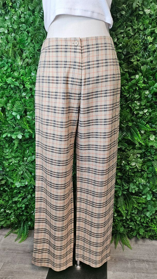Marc Aurel Check Wide Leg Pant (10)