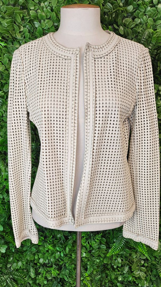 Tory Burch Cream Leather Hearts Jacket (10)