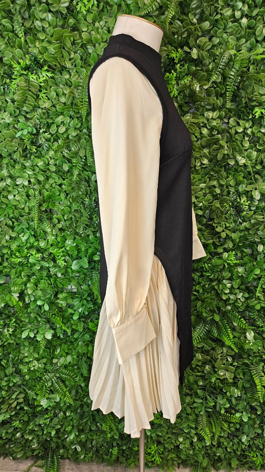 Kaisio Cream/Black Contrast Dress (10)