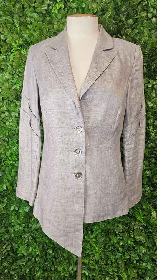 Jane Daniels Grey Linen Blazer (10)
