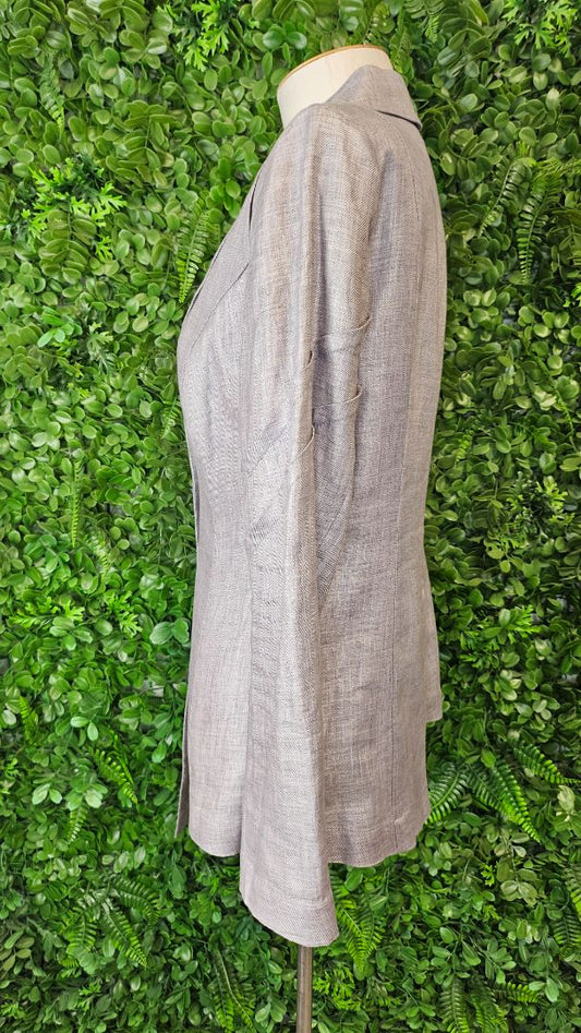 Jane Daniels Grey Linen Blazer (10)