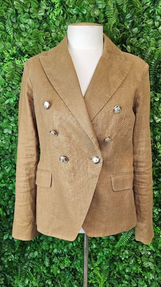 Briarwood Tan Linen Blend Blazer (8)