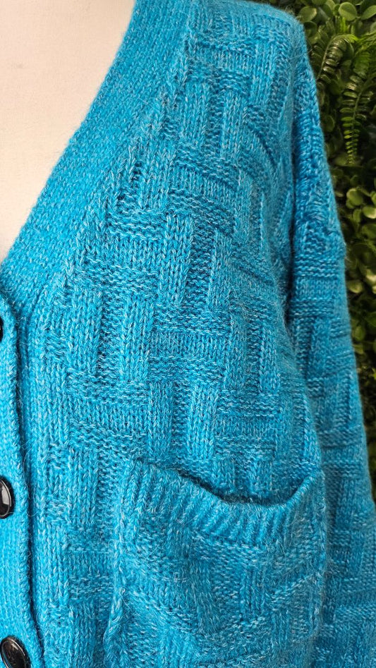 Tommy Hilfiger Azure Texture Cardigan BNWT (14-16)