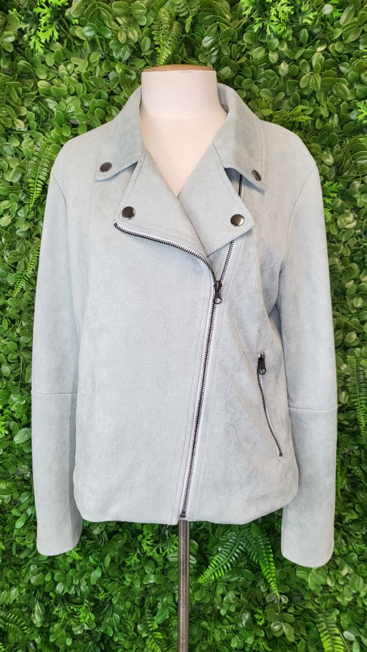 Foil Mint Faux Suede Jacket (14)