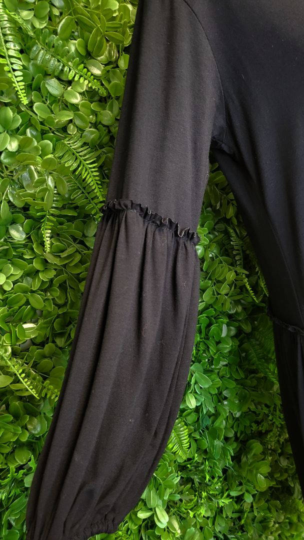 Bambu Road Black Drop Hem Dress (8-10)