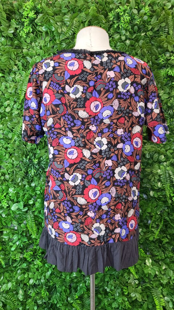 Silence Was  Silk Floral Top (10)