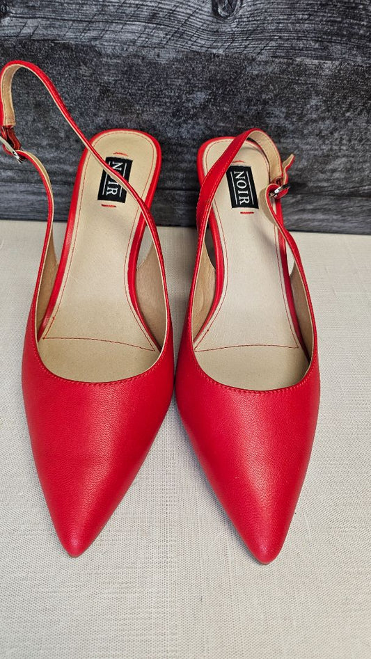 Noir Red Slingback Heel (39)