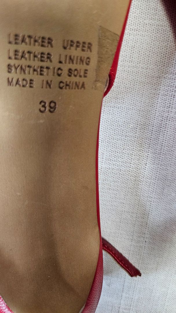 Noir Red Slingback Heel (39)