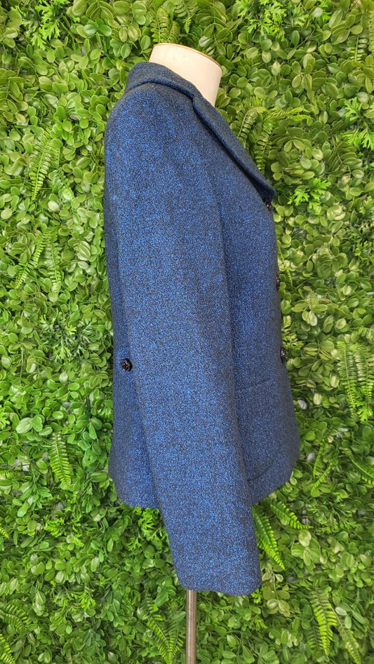 Unknown Blue Textured Blazer (10)