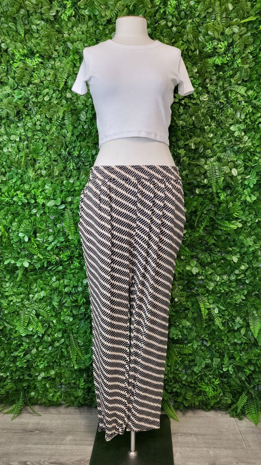 Country Road Beige/Black Print Pant (16)