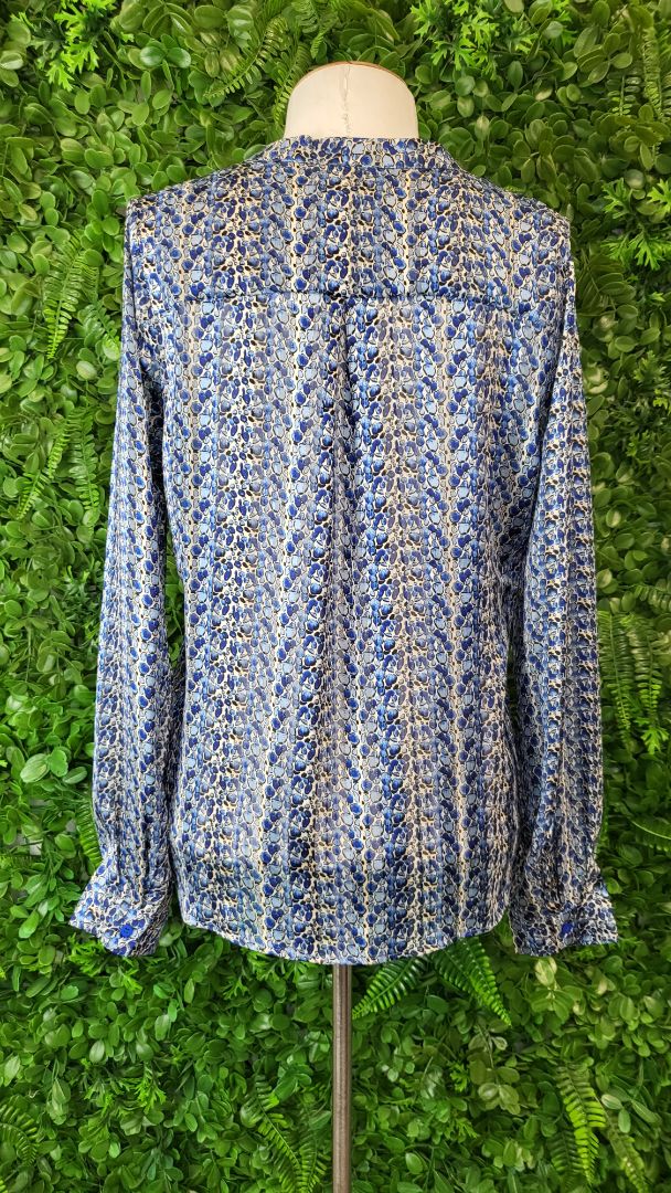 Lolly's Laundry Blue Helena Patterned Top (8)