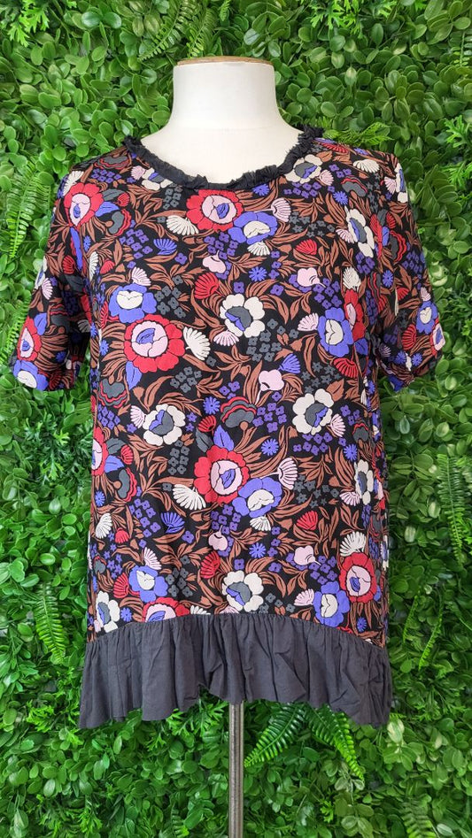 Silence Was  Silk Floral Top (10)
