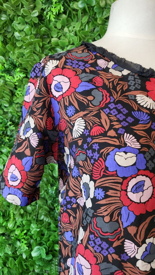 Silence Was  Silk Floral Top (10)