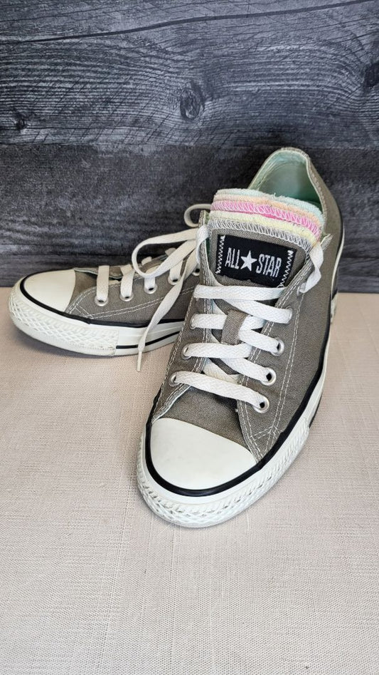Converse Grey Low Top Sneaker (39)